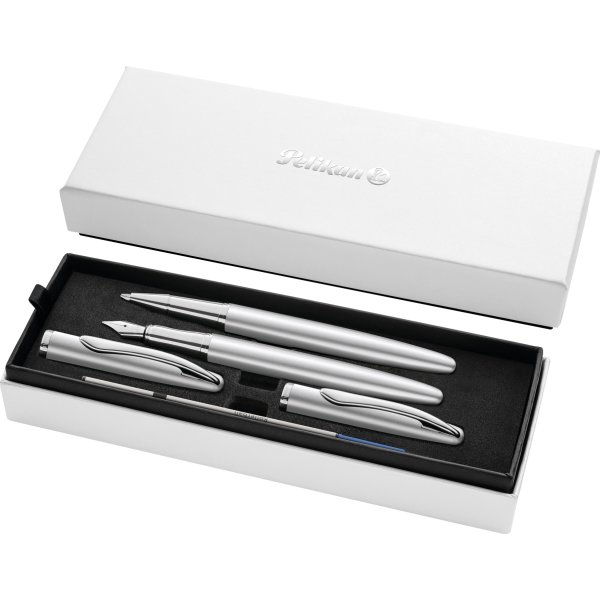 Pelikan Noble Elegance Sæt, Fyl/Rol, silver