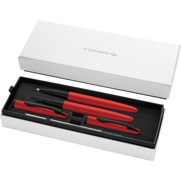 Pelikan Noble Elegance Sæt, Fyl/Rol, red