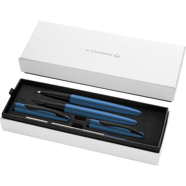 Pelikan Noble Elegance Sæt, Fyl/Rol, aquamarin