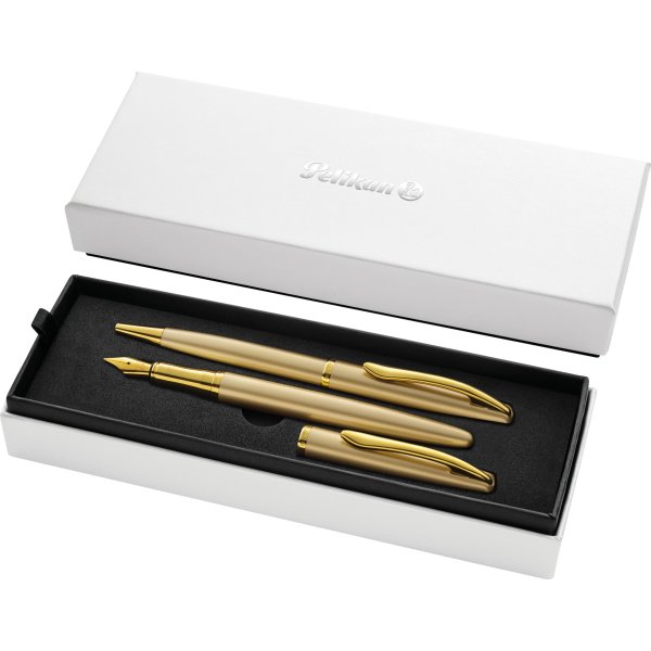 Pelikan Noble Elegance Sæt, Fyl/Kug, gold