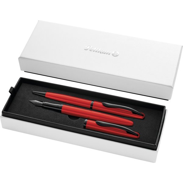 Pelikan Noble Elegance Sæt, Fyl/Kug, red