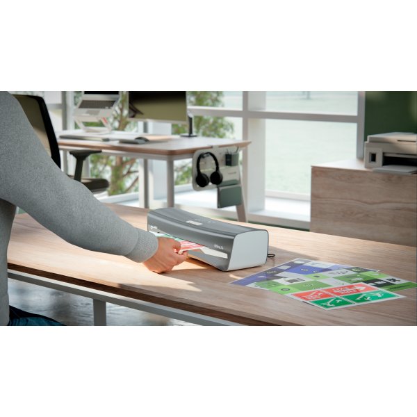 Leitz Lamineringsmaskine iLAM Office A4, hvid/grå