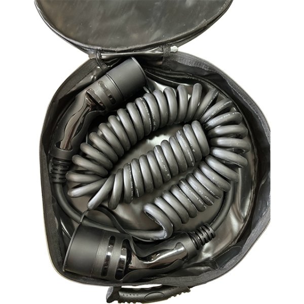 Avant Spiralladekabel type-2 3-faset 5 meter, sort