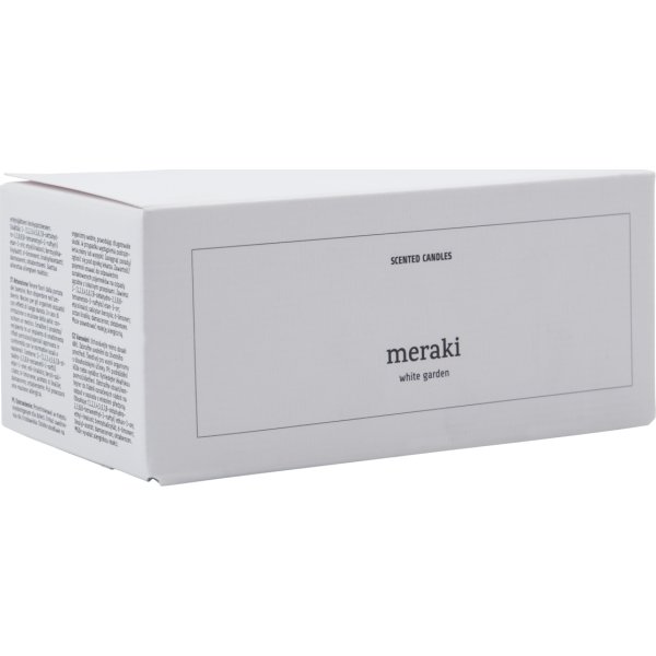 Meraki Duftlys, White garden, 2stk