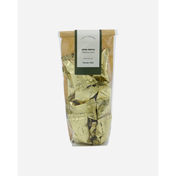 Nicolas Vahé Kakaotrøffel, pistacie, knas, 110g