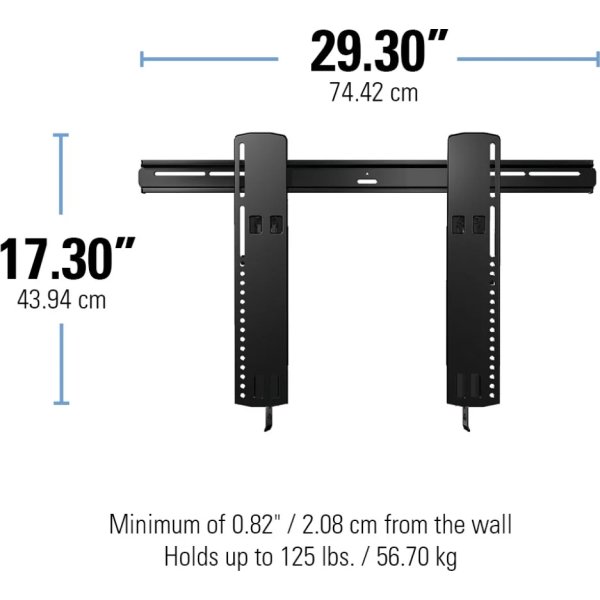 Sanus Superslim Vægbeslag, sort