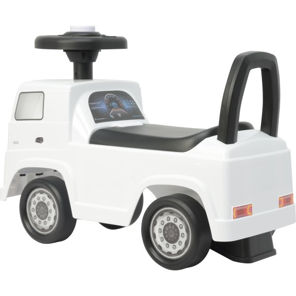 Gåbil Mercedes Actros lastbil til børn, hvid