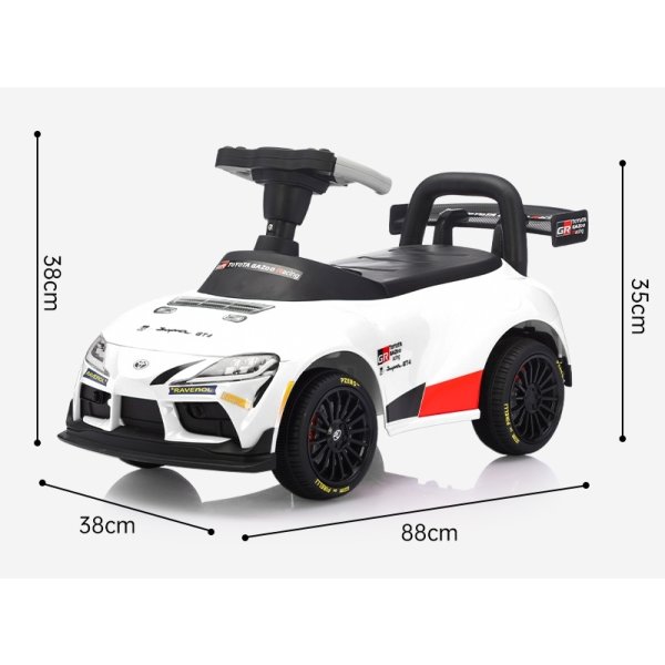 Gåbil Toyota Supra GT-4 til børn, hvid