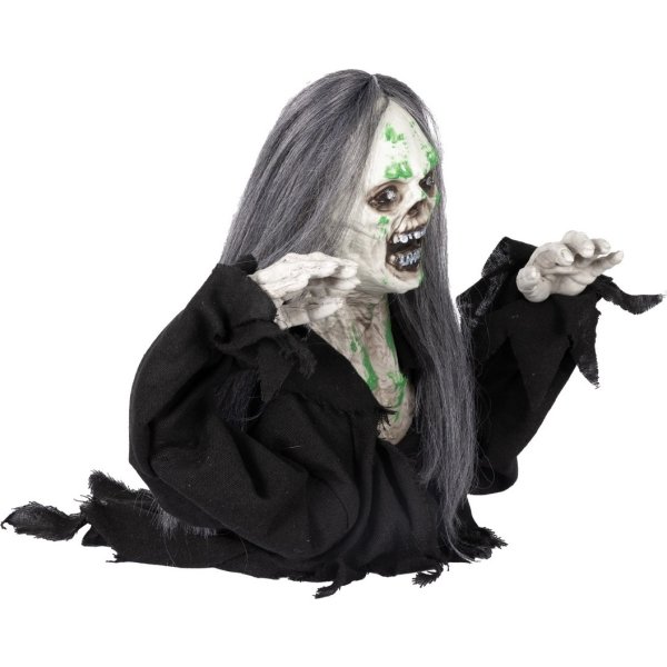 Krybende zombie - lyd/lys - 35 cm