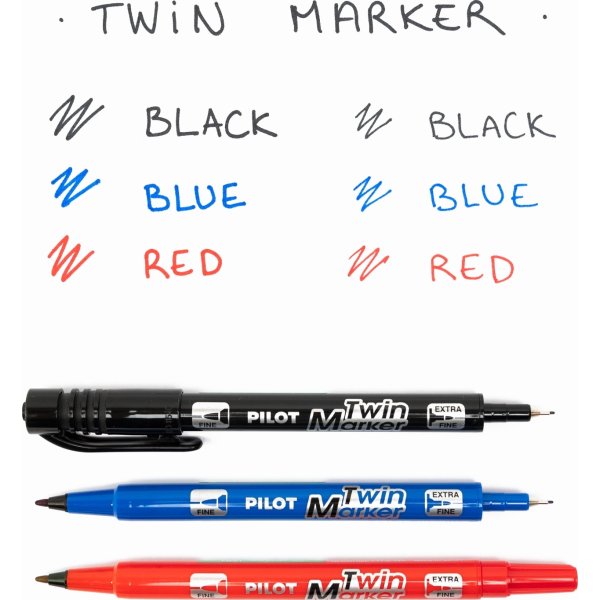 Pilot Twin Marker | Blå