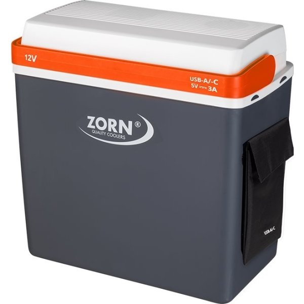 Zorn 12V elektrisk køleboks med USB A+C, 21L