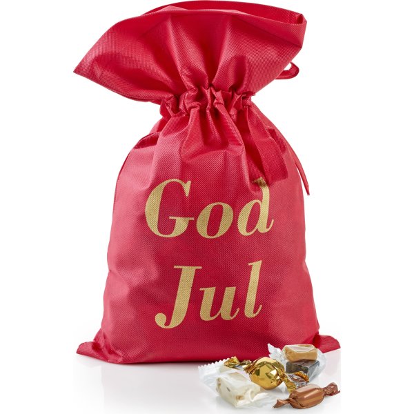 Rød Julesæk m. Blandet Sødt, 1750g