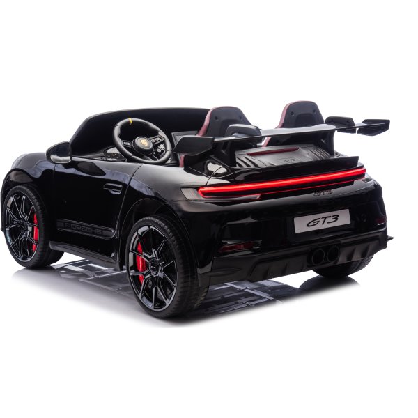 Elbil Porsche Spyder 911 GT3 børnebil, sort