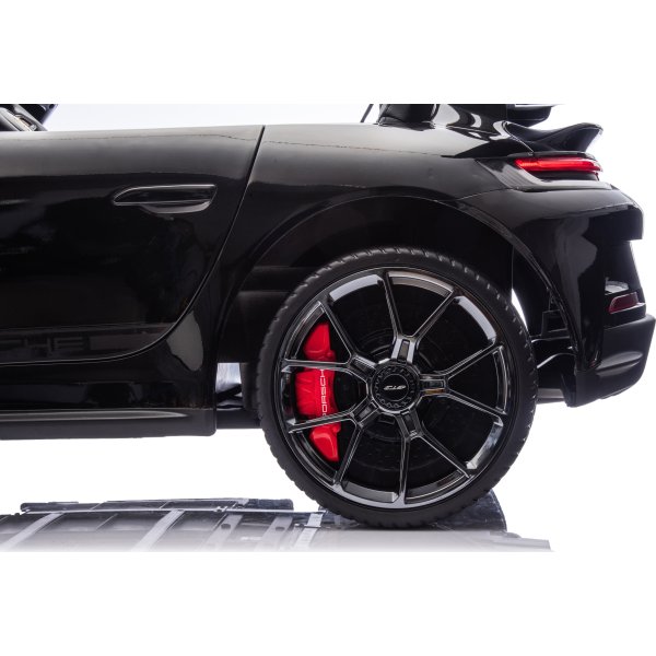 Elbil Porsche Spyder 911 GT3 børnebil, sort