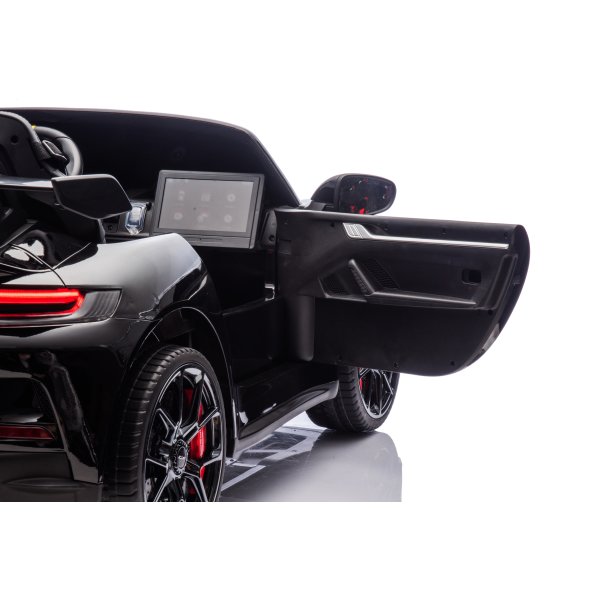 Elbil Porsche Spyder 911 GT3 børnebil, sort