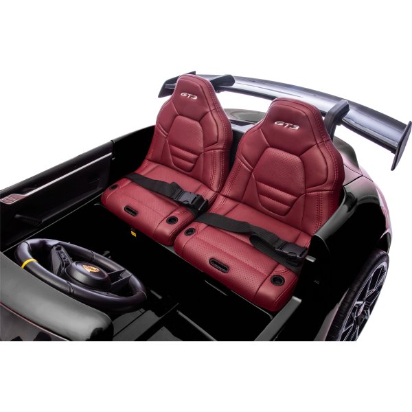 Elbil Porsche Spyder 911 GT3 børnebil, sort