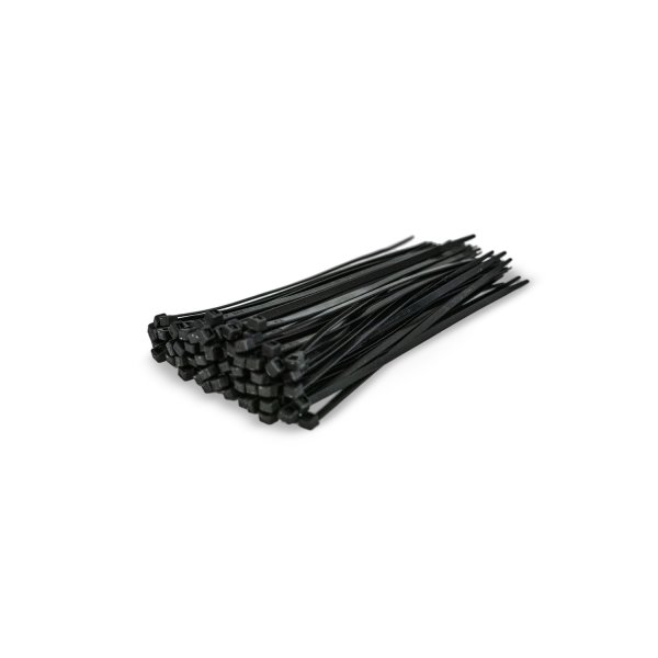 Kabelstrips 4,8x200 mm, Sort, 100 stk.
