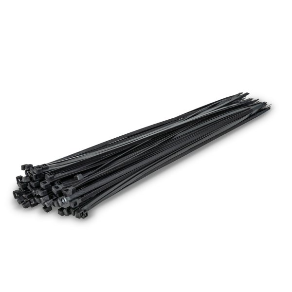 Kabelstrips 4,8x380 mm, Sort, 100 stk.