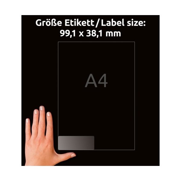 Avery Adresseetiketter | 99,1 x 38,1 mm | 350 stk.