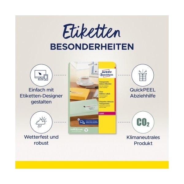 Avery Adresseetiketter | 99,1 x 38,1 mm | 350 stk.