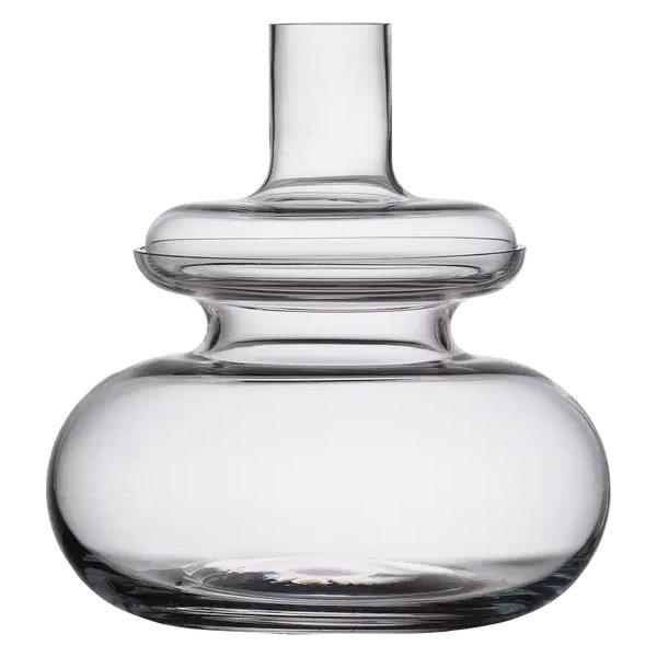 Zone Inu Vase, 23 x 25cm, ren transperant