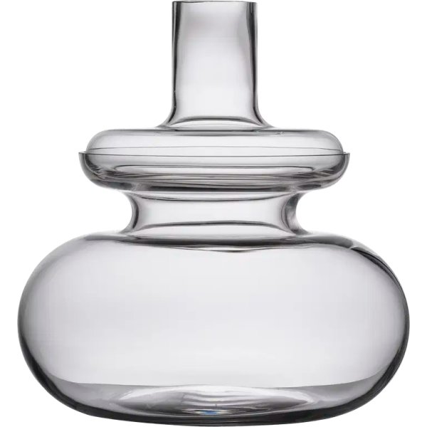 Zone Inu Vase, 31,7 x 33cm, ren transperant