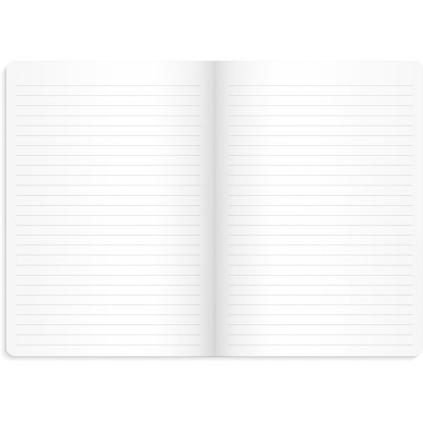 Burde Noteshæfte, 14x21 cm, 2-pk, blue & flower