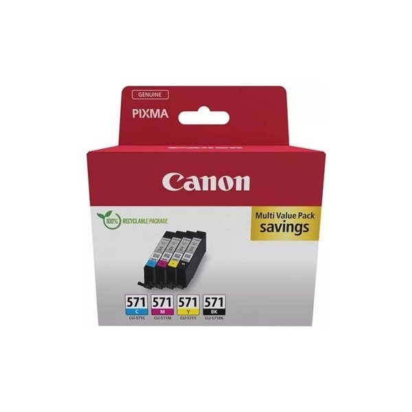 Canon CLI-571 Blækpatroner, sampak