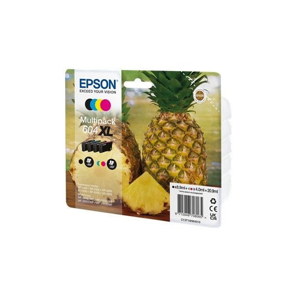 Epson T604XL Blækpatroner, sampak, XL