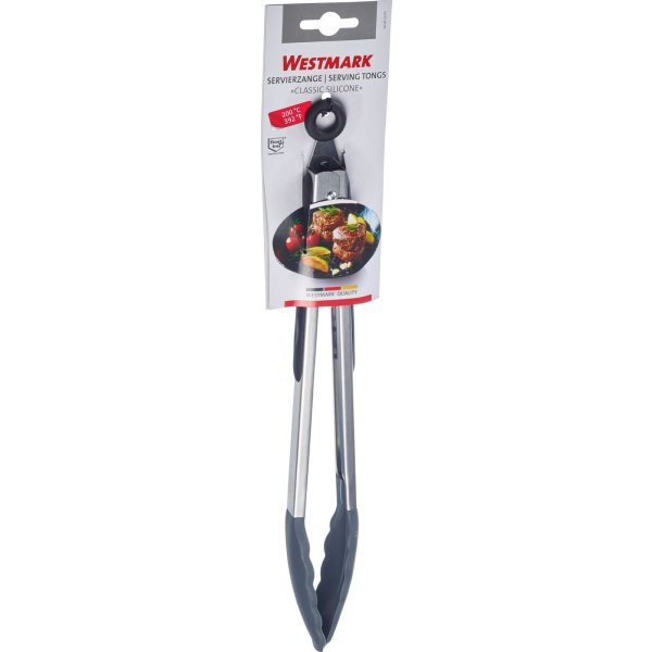Westmark madtang med lås, 34 cm, stål/silikone