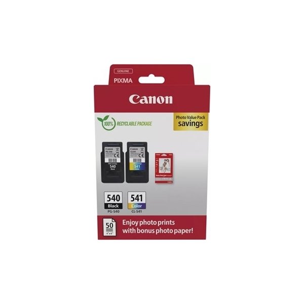 Canon PVP PG-540/CL-541/GP-501 Blækpatron, sampak