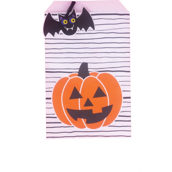 Halloween Slikposer m/Flagermus og Græskar, 10 stk