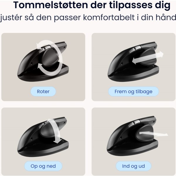 Contour Unimouse, venstre hånd, trådløs