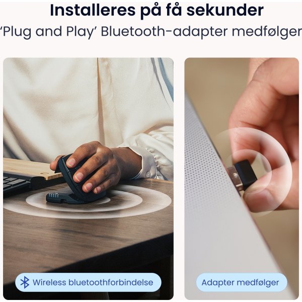 Contour Unimouse, venstre hånd, trådløs