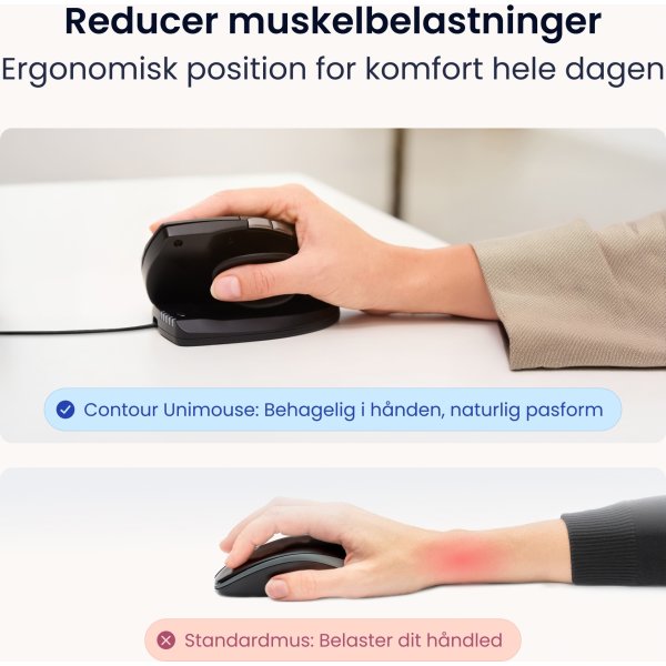 Contour Unimouse, højre hånd, kablet