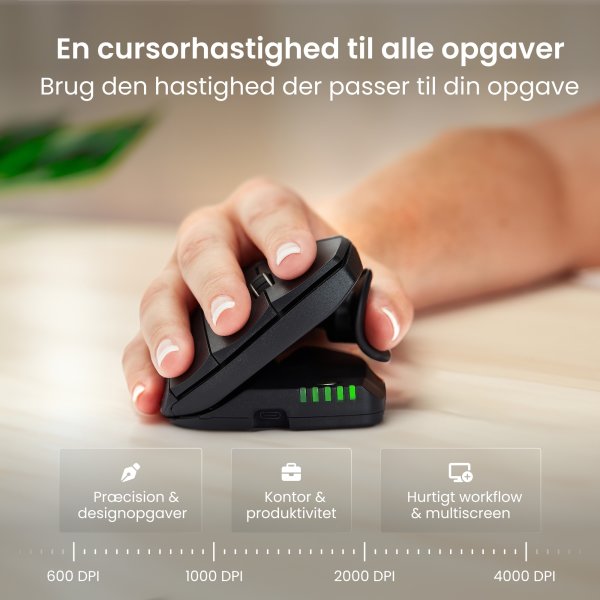 Contour Unimouse, højre hånd, trådløs