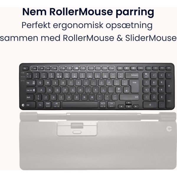 Contour Balance Wireless-PN Keyboard, sort