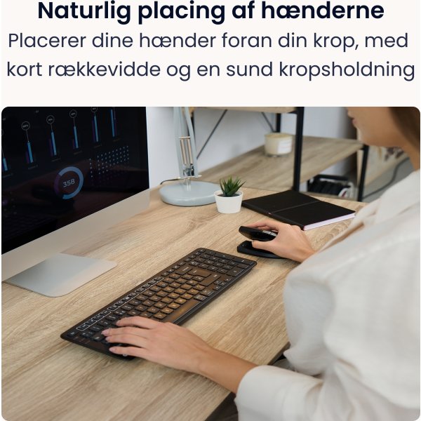 Contour Balance Wireless-PN Keyboard, sort