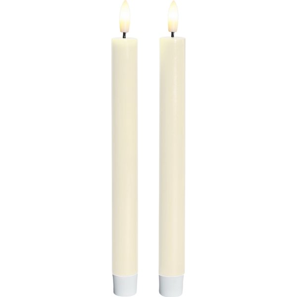 Sirius Sille Kronelys, Ivory, 2 stk.