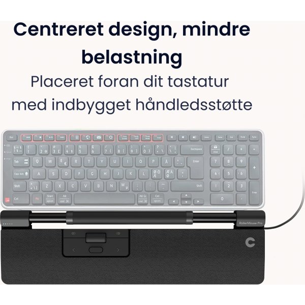 Contour RollerMouse Pro Wired Slim WR, vegan læder