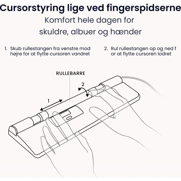 Contour RollerMouse Pro Wired Slim WR, vegan læder
