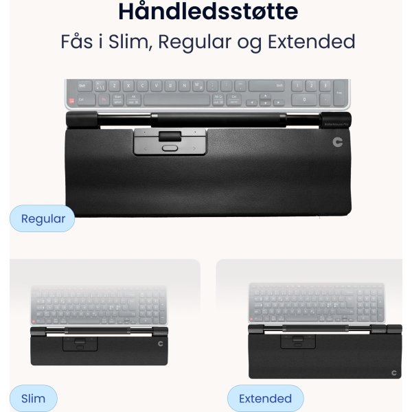 Contour RollerMouse Pro Wired Slim WR, vegan læder