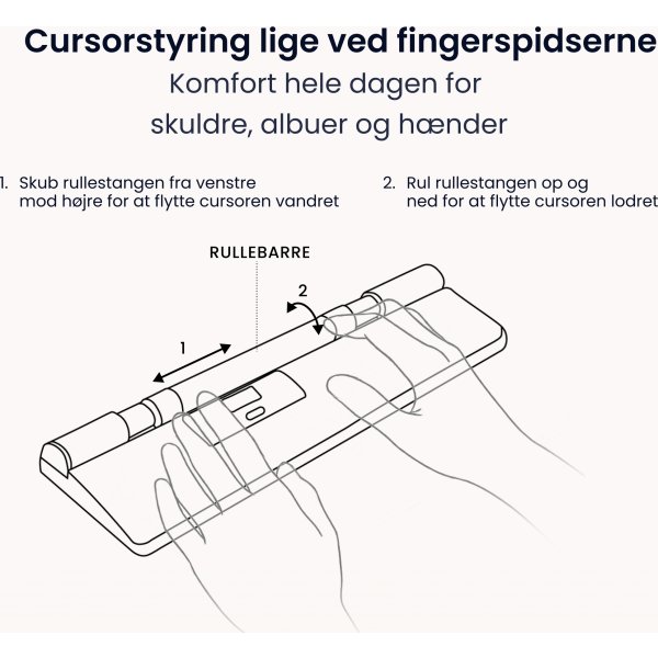 Contour RollerMouse Pro Trådløs Slim WR, læder