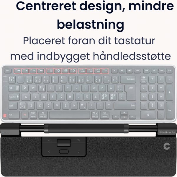 Contour RollerMouse Pro Trådløs Slim WR, læder