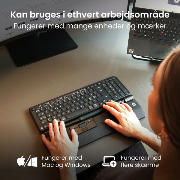 Contour RollerMouse Pro Trådløs Slim WR, læder