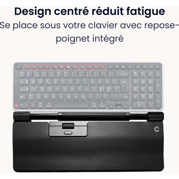 Contour RollerMouse Pro Trådløs Regular WR, læder