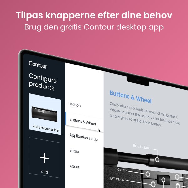 Contour SliderMouse Pro Trådløs Extended WR, læder