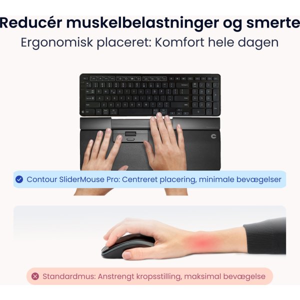Contour SliderMouse Pro Wired Regular WR, læder