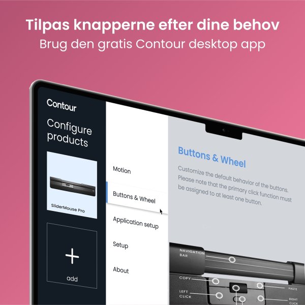 Contour SliderMouse Pro Trådløs Regular WR, læder