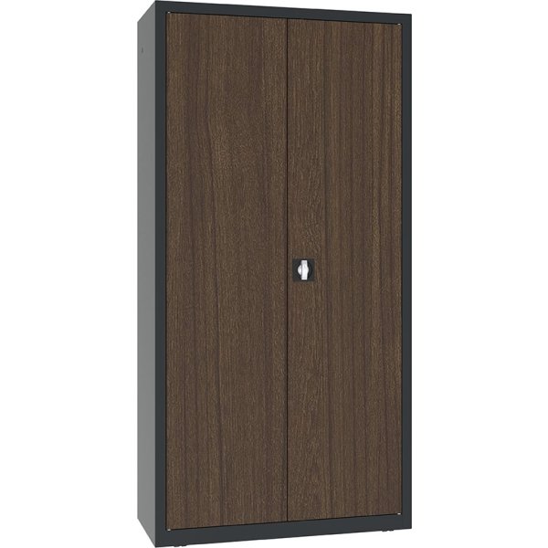 Opbevaringsskab 1990x1000x435 mm, antracit/teak